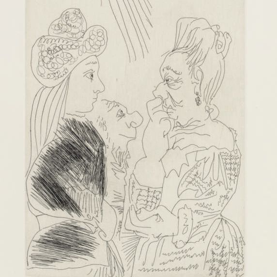 Pablo Picasso — Прекрасная авантюристка, копия необычного, из серии 156 (р. 1881; бакалавр 1887)