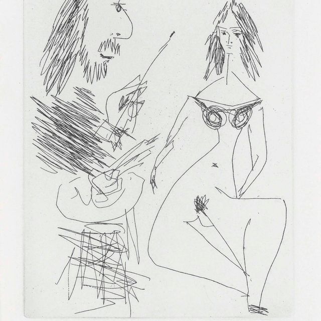 Pablo Picasso — Старый друг юного подростка, из: Séries 347