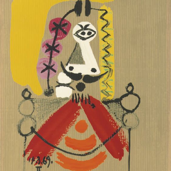 Pablo Picasso — Воображаемые портреты : одна тарелка