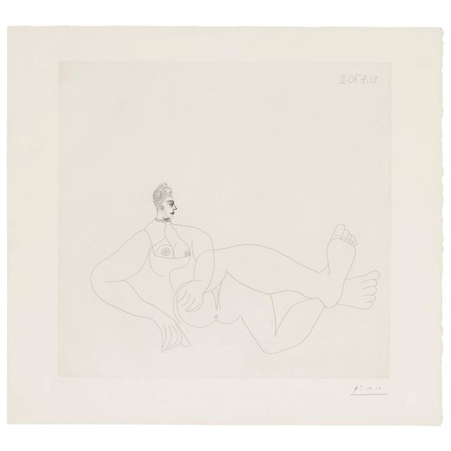 Pablo Picasso — Одалиска на колье из камня, откуда: Ла Сери, 156