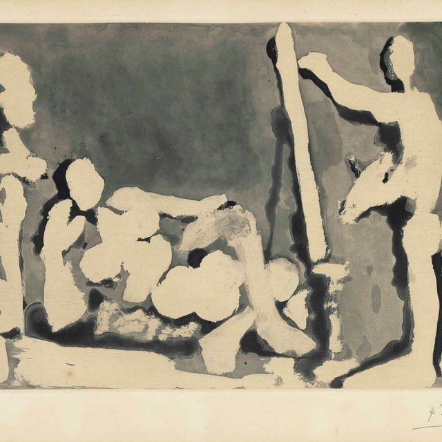 Pablo Picasso — Художник и модель одной скульптуры II