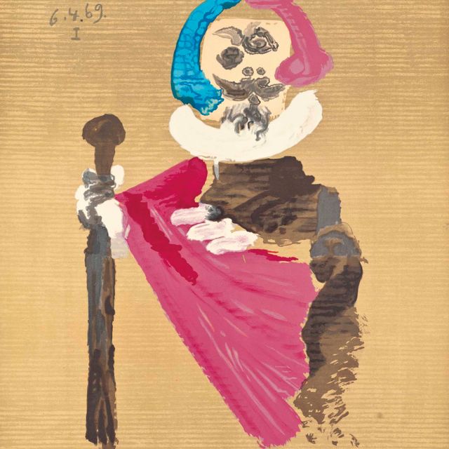 Pablo Picasso — Одна тарелка, из серии "Воображаемые портреты"