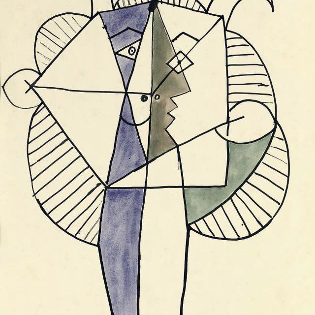 Pablo Picasso — Фавны и Флора Антибская, на мосту искусств, Париж, 1960