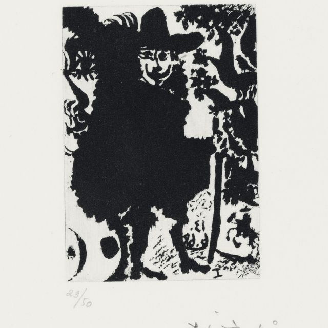 Pablo Picasso — Молодая женщина и старая марийка, из Ла Сери 347 (р. 1635; Р. 1651)