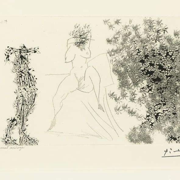 Pablo Picasso — Кошмарный, из Ла Сери 347 (р. 1730; Р. 1747)