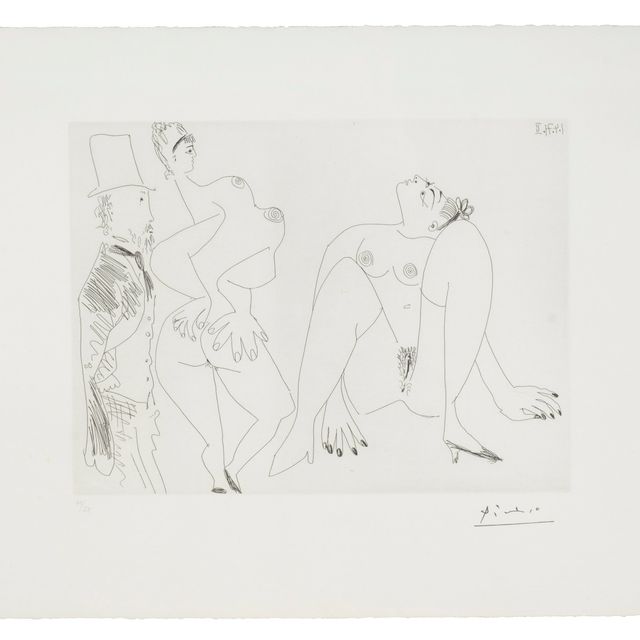 Pablo Picasso — Дега, "Сети магазинов и двух девушек" из "Ла Сери" 156