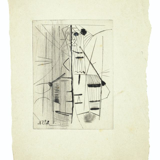 Pablo Picasso — Без названия, из "Людей и жизни"