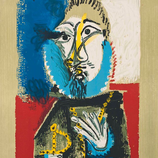 Pablo Picasso — Одна тарелка, из серии "Воображаемые портреты"
