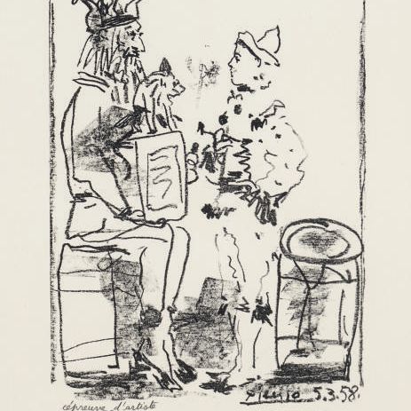 Pablo Picasso — "Сальтимбанки" из коллекции "Сувениры для дома" (В. 855; М. 285)