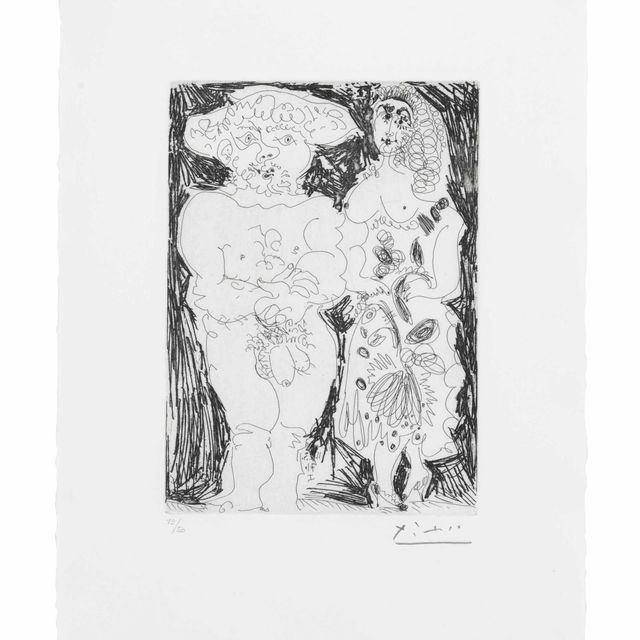 Pablo Picasso — Пейсан и Майя, из серии 156