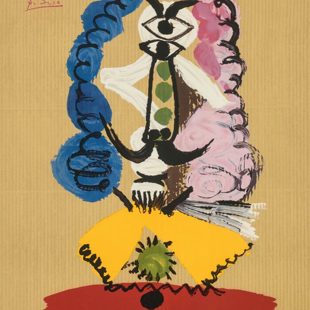 Pablo Picasso — Одна тарелка, из серии "Воображаемые портреты"