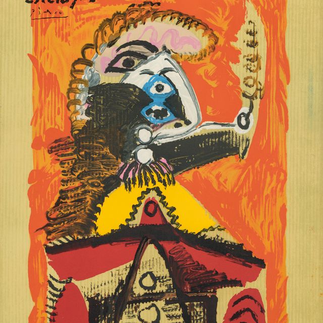 Pablo Picasso — Одна тарелка, из серии "Воображаемые портреты"