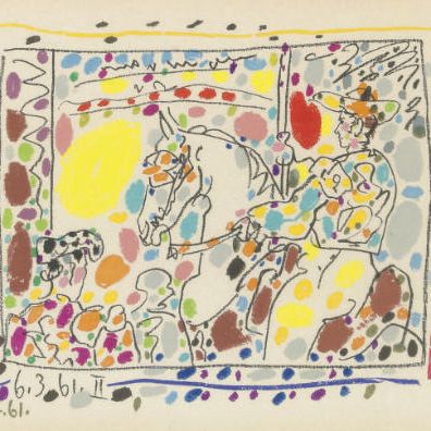 Pablo Picasso — "Пикадор II" из "Тороса Пикассо" (Б. 1017; М. 350; см. кн. 113)