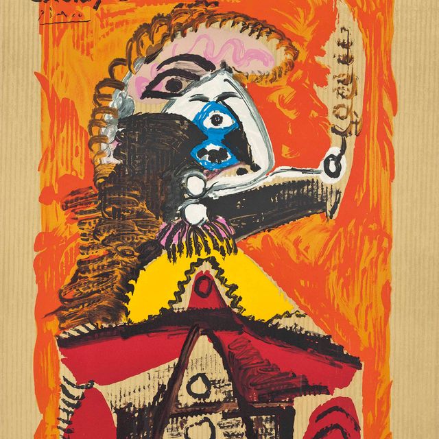 Pablo Picasso — Одна тарелка, из серии "Воображаемые портреты"