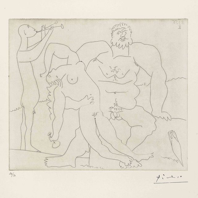Pablo Picasso — Аромат для женщин, ищущих мужчину и молодой флейтистки (Bloch 773; Baer 949)