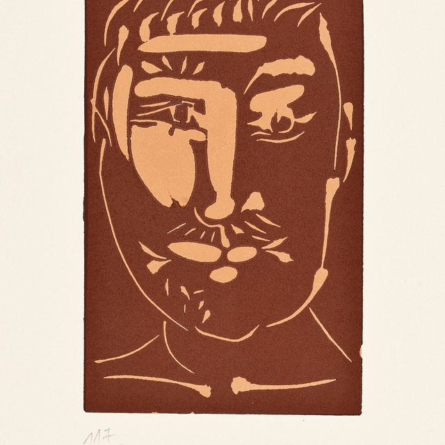 Pablo Picasso — Встреча с усатым человеком (Блох, 1853; Бэр, 1851)