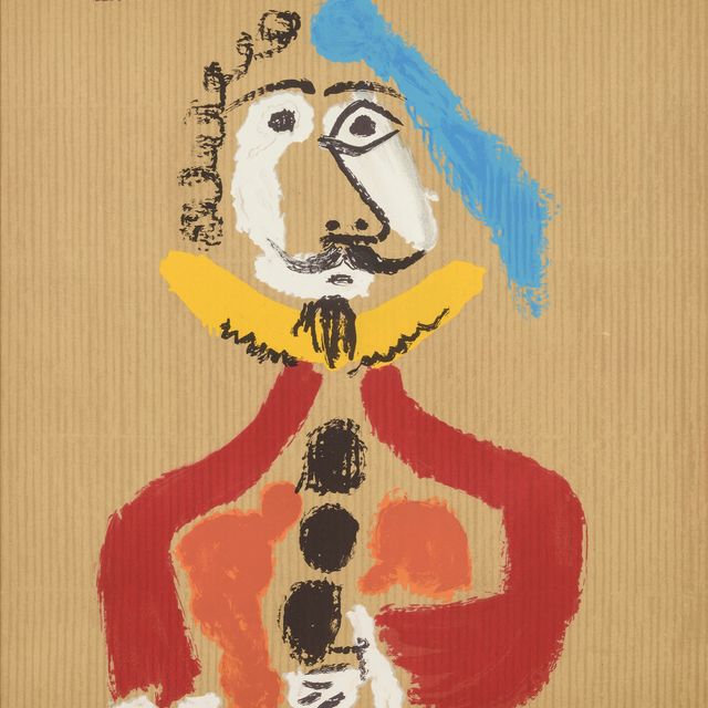 Pablo Picasso — Одна тарелка, из серии "Воображаемые портреты"