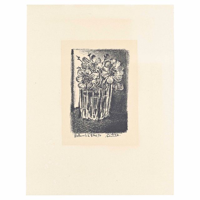 Pablo Picasso — Цветы на вазе (см. Мурло 189; Блох 1261)