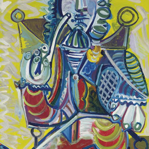 Pablo Picasso — Мужчина с трубкой в руке