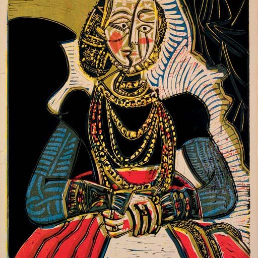 Pablo Picasso — Бюст женщины, молодой д'Апре Кранах (B. 859; Ba. 1053 IIICb)