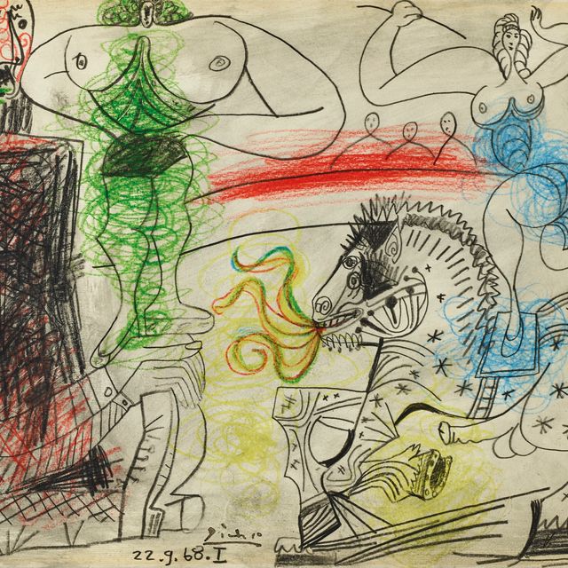 Pablo Picasso — Сцена цирка
