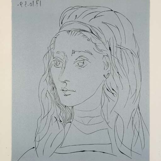 Pablo Picasso — Жаклин (B. 923; Ba. 1245 Bb)