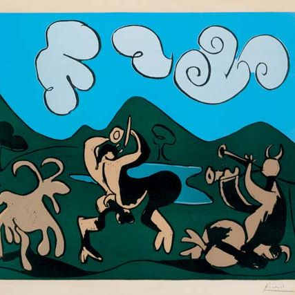 Pablo Picasso — Фавны и девры (B. 934; Ba. 1263 Bh2β)