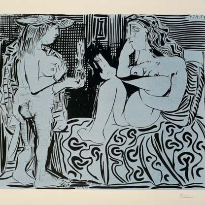 Pablo Picasso — Две женщины (B. 915; Ba. 1239 IVBb)