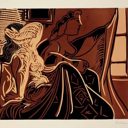 Pablo Picasso — Две женщины перед окном (B. 924; Ba. 1252 IIBb)