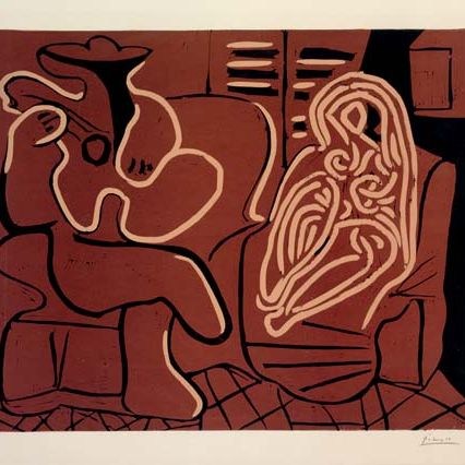 Pablo Picasso — Женщина в танце без любви и гитаристки (B. 917; Ba. 1232 IIBb)