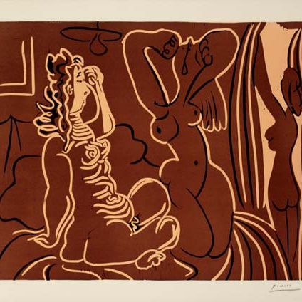 Pablo Picasso — Трое женщин (B. 926; Ba. 1248 IIIBb)