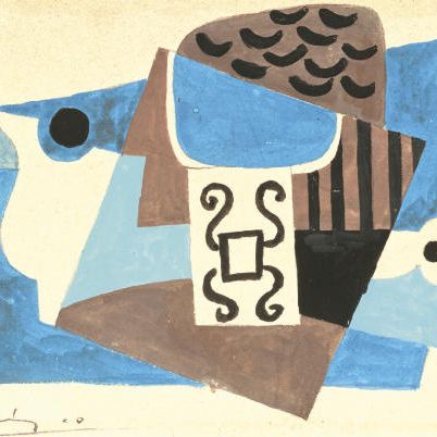 Pablo Picasso — Трубка и пакетик табака