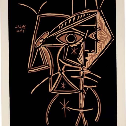 Pablo Picasso — Тет-а-тет с женщиной (B. 947; Ba. 1213 IIBa)
