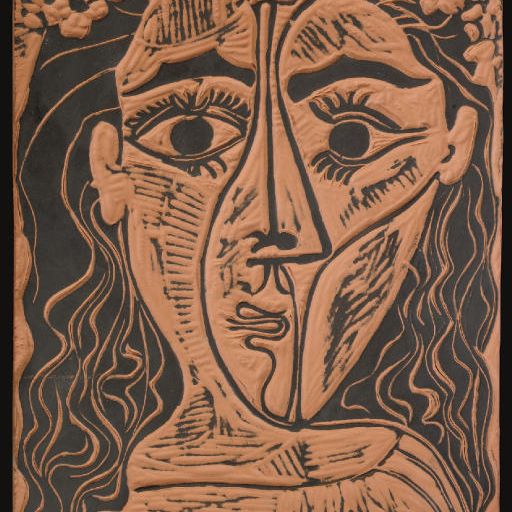Pablo Picasso — Тет-а-тет с женщиной, ухаживающей за цветами