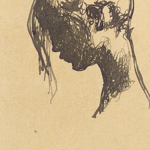 Pablo Picasso — Тет-а-тет с женщиной, профиль гош
