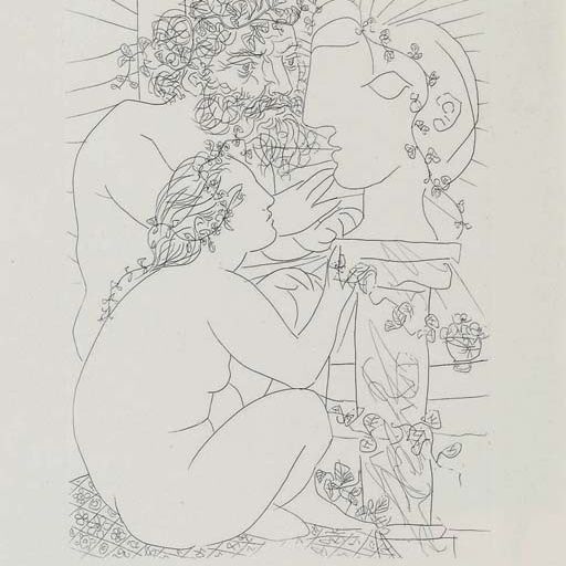 Pablo Picasso — Скульптор, модель для наращивания и личной скульптуры, из La Suite Vollard (B. 155; Ba. 308 II Bd)