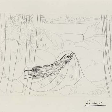Pablo Picasso — "Минотавр и женская фигура в раде" из оперы "Сюита Воллара" (B. 199; Ba. 367)