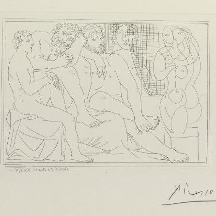 Pablo Picasso — Скульпторы, модели и скульптуры, фото 41 из коллекции La Suite Vollard (B. 149, Ba. 301 Bd)