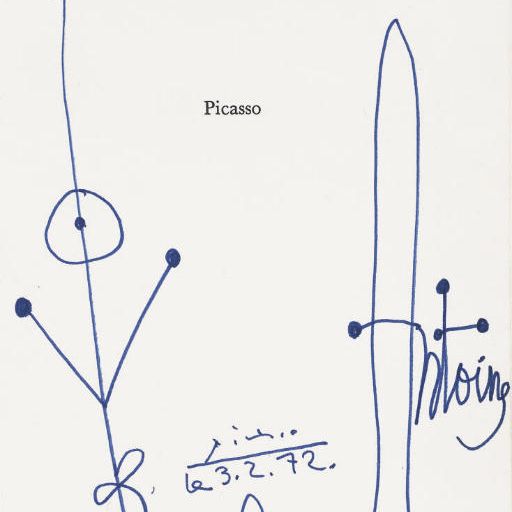 Pablo Picasso — Композиция в танце А. Фермиджера, Пикассо, Париж, 1967