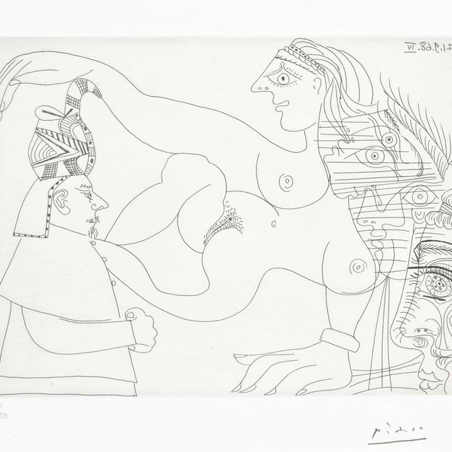 Pablo Picasso — Мужчины и женщины, из серии 347