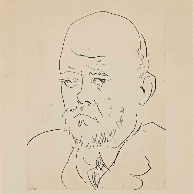 Pablo Picasso — Портрет де Воллара IV, Планш 100 в стиле сюиты Воллара (Блох 233; Бэр 619)
