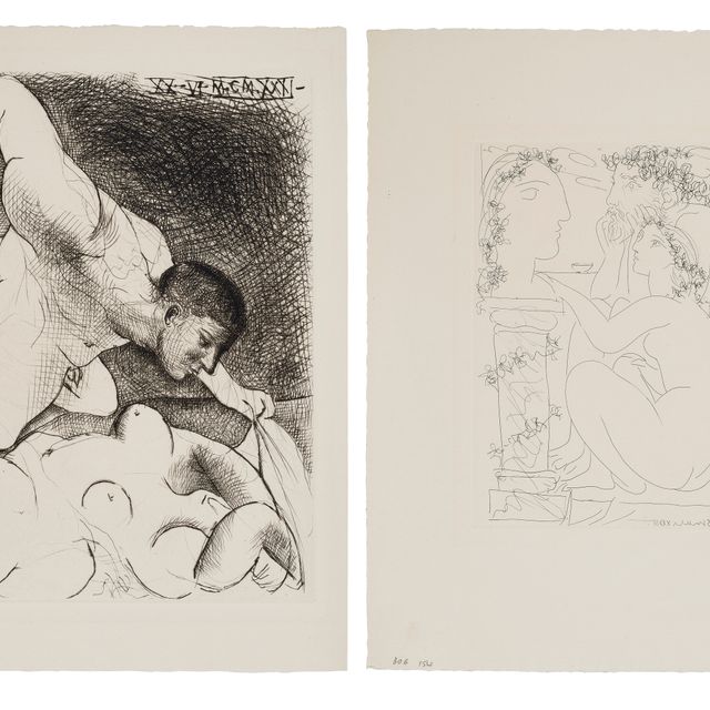 Pablo Picasso — Ла Сюит Воллар : две гравюры