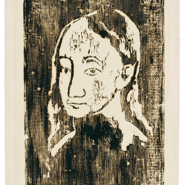 Pablo Picasso — Бюст молодой женщины из трех четвертинок