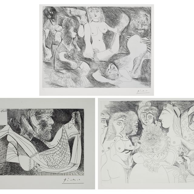 Pablo Picasso — Ла Сери 156 : три гравюры