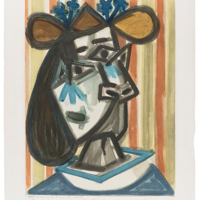 Pablo Picasso — Тет-а-тет с женщиной (Дора Маар)