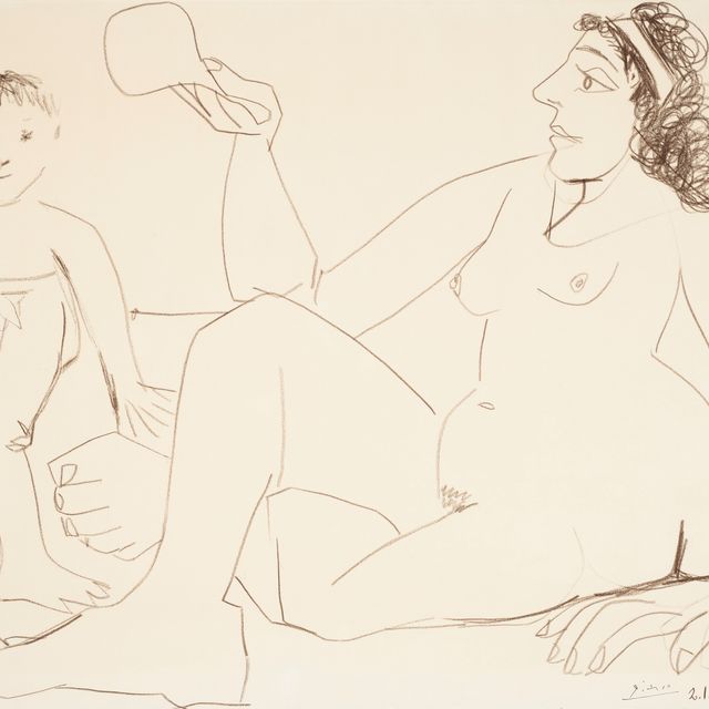 Pablo Picasso — Женщина в мире и в одиночестве