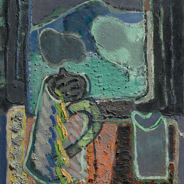 Patrick Heron — НАТЮРМОРТ С ОЛОВЯННЫМ КУВШИНОМ : 1948