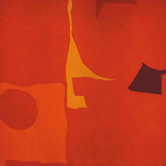 Patrick Heron — Фрагменты диска, выделенные красным цветом: июнь 1965 года