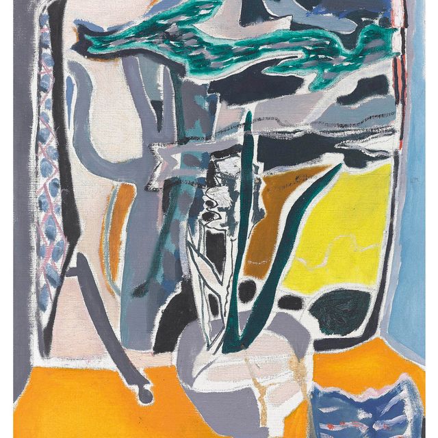 Patrick Heron — Гиацинты и кедр, Годольфин, 1950