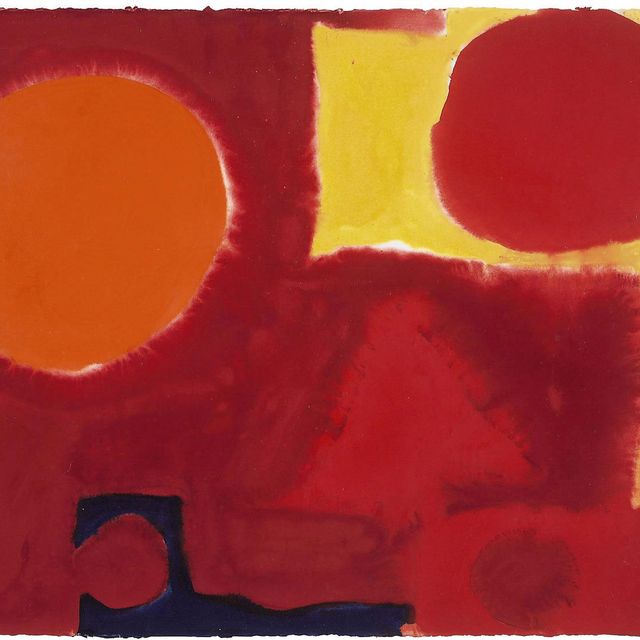 Patrick Heron — Красные с дисками: июль 1967